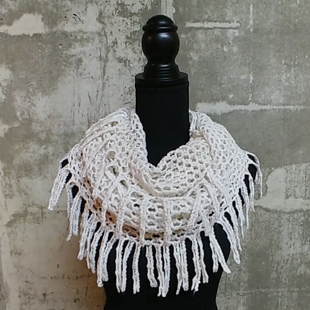 Vanity fringed Infinity scarf